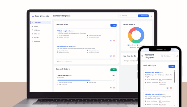Webapp – Quản Lý Dự Án, Công Việc và Nhân Sự