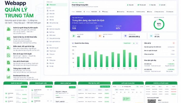 Webapp Quản Lý Trung Tâm Dạy Học